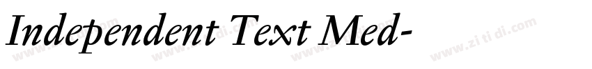 Independent Text Med字体转换